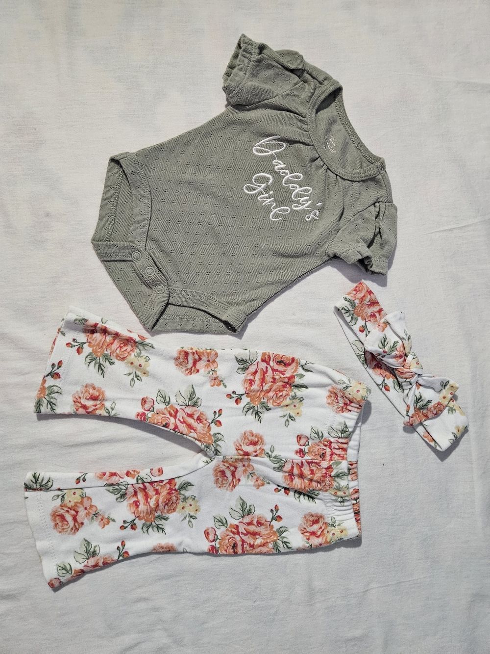 Baby Essentials Olive Green Baby Bodysuit